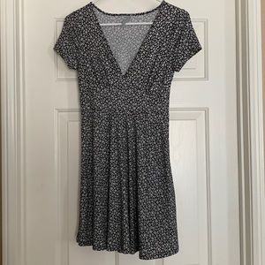 Sky & Sparrow - navy blue floral dress.